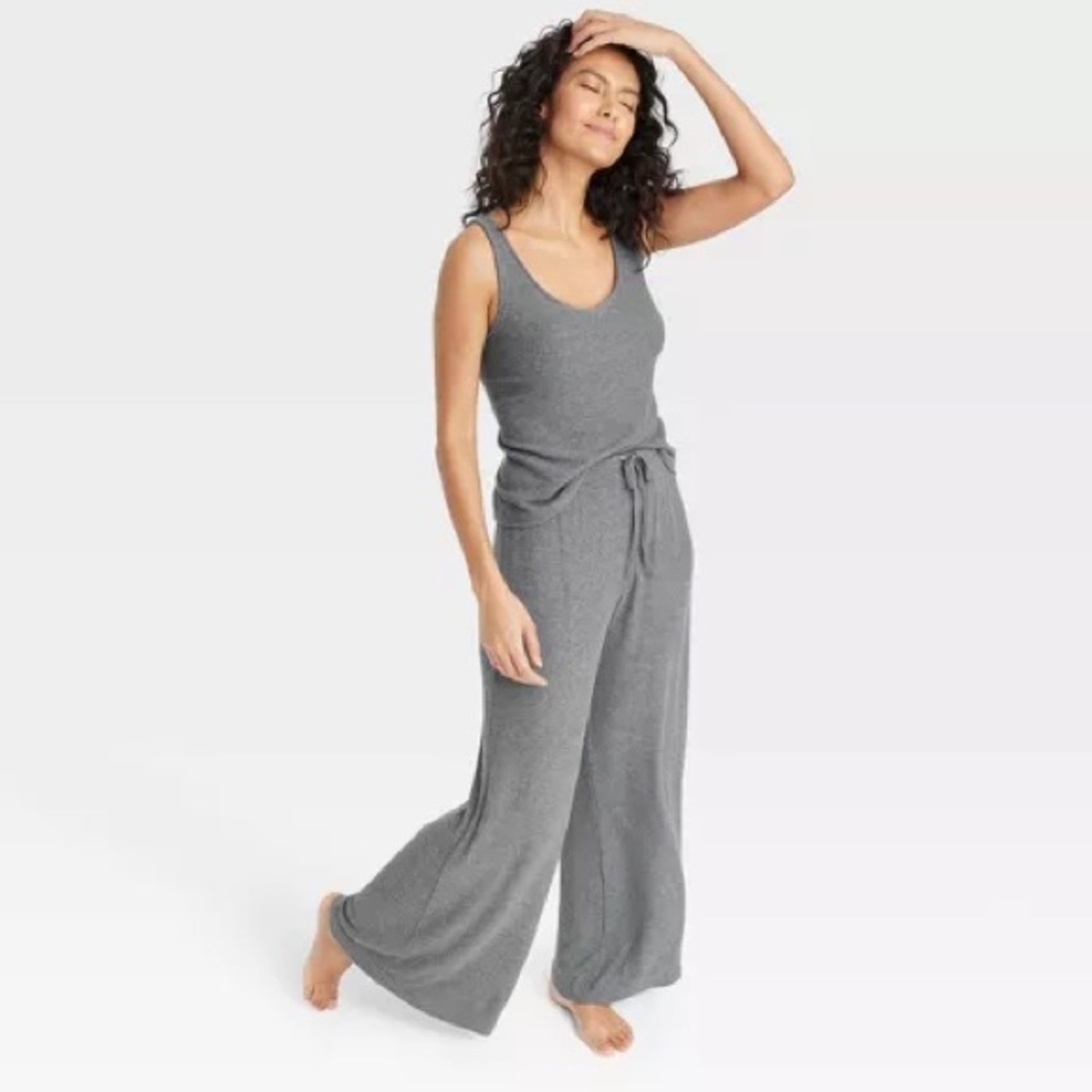 Auden | Cozy Ribbed Wide Leg Pants